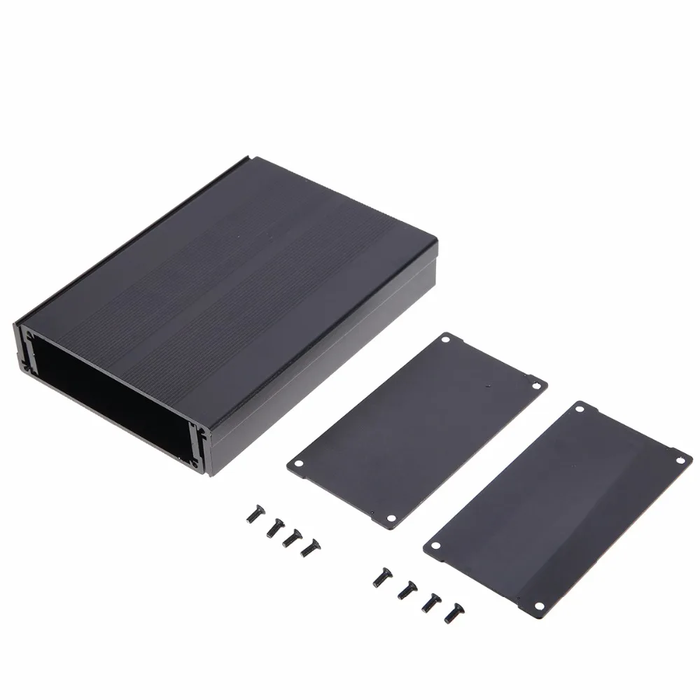 MagiDeal Nero Alluminio Recinto Progetto Scatola Elettronica Pcb Caso Alloggiamento 100 x 76 x35