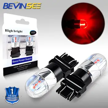 

BEVINSEE 3157 Car Red Turn Signal Light For Chevrolet Avalanche 2007 2008 2009 2010 2011 2012 2013 2pcs Bulbs