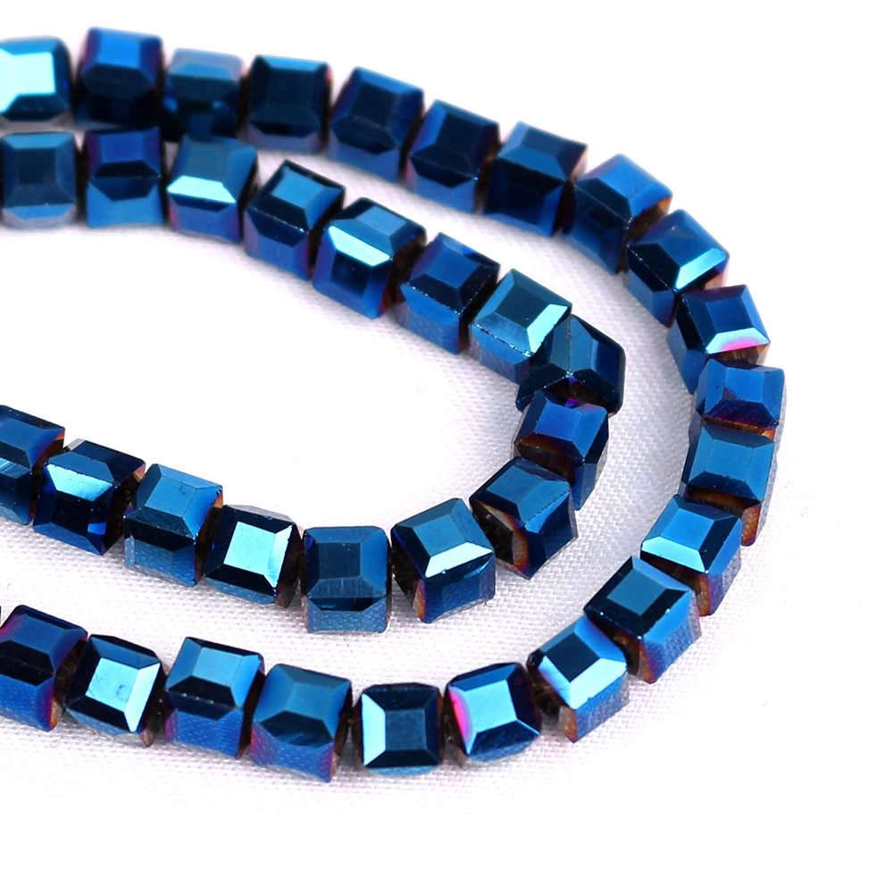 Бисер ZHUBI Квадратный из чешского стекла 200 шт. 4 мм|beads for diy|loose beadscube beads |