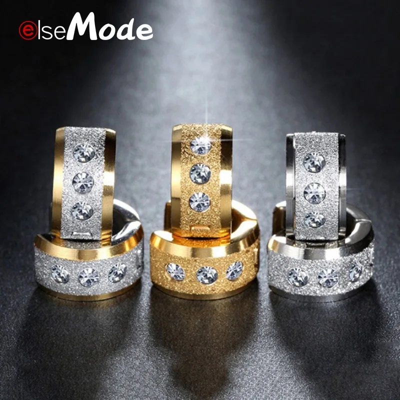 Женские и мужские антиаллергические серьги ELSEMODE гвоздики из титановой стали с