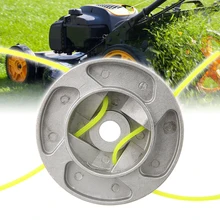 Garden Grass Trimmer Parts with 4 Rope String Saw Grass Brush Aluminum Alloy Grass Trimmer Head for Lawn Mower Cutting Tool Garden Grass Trimmer Parts with 4 Rope String Saw Grass Brush Aluminum Alloy Grass Trimmer Head for Lawn Mower Cutting Tool