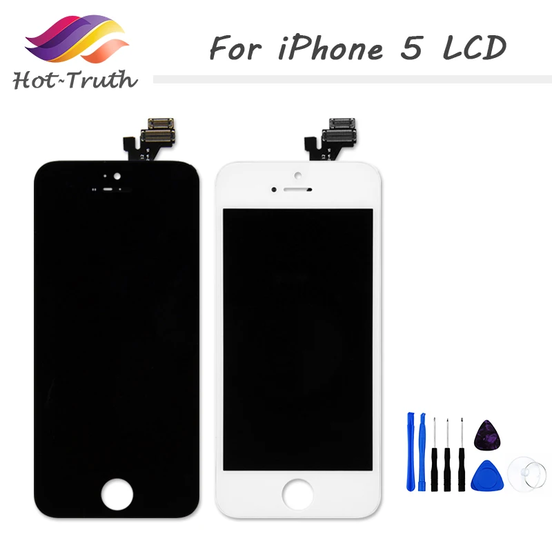 Hot Truth 1 PCS Grade AAA For IPhone 5 5G LCD Display Touch Screen Digitizer No