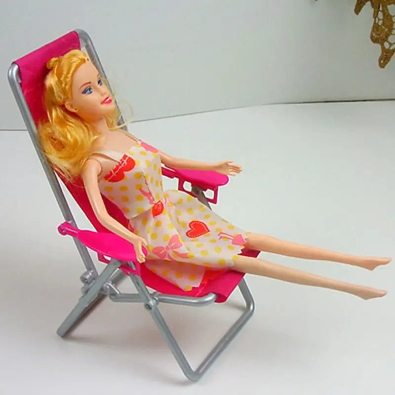 Folding Chair Doll Beach Lounger Dollhouse Furniture Cute Miniature Simulation Living Room Decoration House Game Gifts For Kids Folding Chair Doll Beach Lounger Dollhouse Furniture Cute Miniature Simulation Living Room Decoration House Game Gifts For Kids