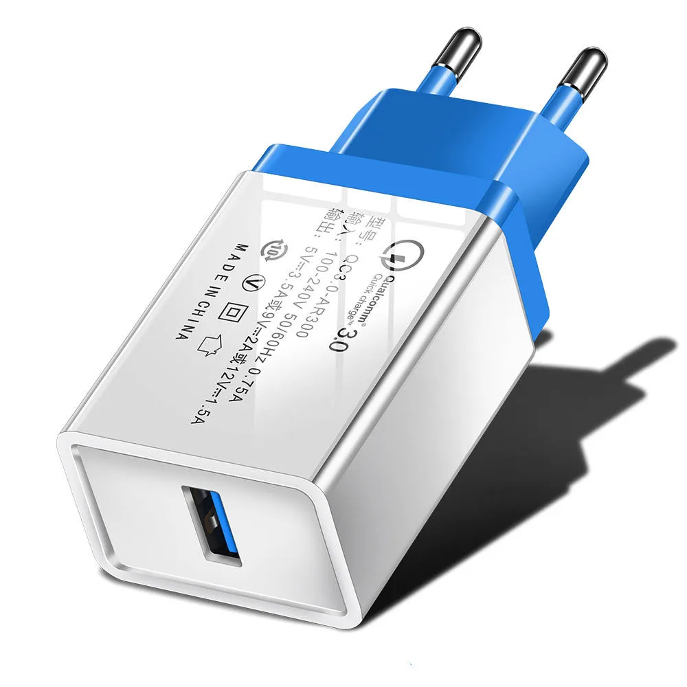 سريع تهمة 3.0 USB شاحن آيفون 7 8X10 باد الحائط الهاتف المحمول شاحن سريع كابل شحن لهواتف سامسونج S9 S8 زائد شياو mi mi 8