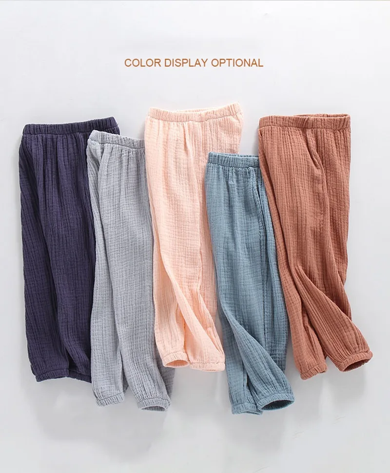 CROAL CHERIE Children Cotton Linen Pants Leggings for Boys Girls Casual Pants Kids Trousers Pants Fashion Trousers For Kids  (6)