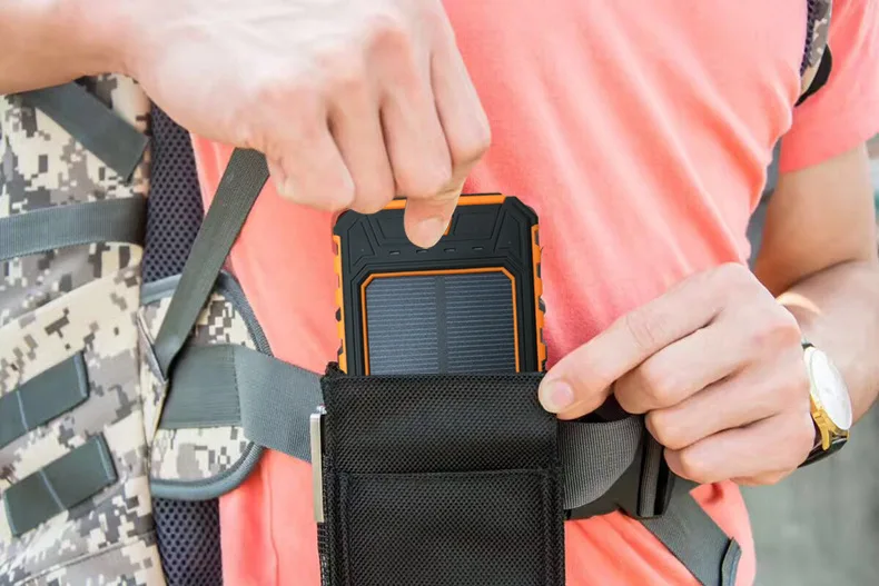 1x зава Панели солнечные Зарядное устройство dual-USB 10000 мАч 2 Вт 2.1a Запасные Аккумуляторы для телефонов Водонепроницаемый на открытом воздухе