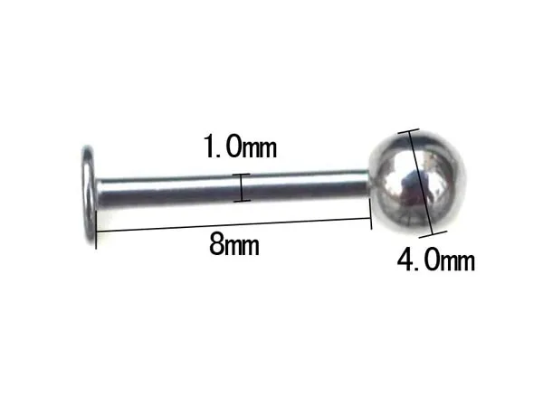 Body Piercing Jewelry Silver Color Stainless Steel Piercing Bar Ring 5pcs/lot