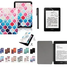 Gligle кожаный чехол для Amazon kindle paperwhite 4 Чехол для электронной книги оболочка+ пленка для экрана+ стилус