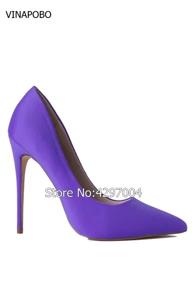 Spring Women Shoes High Heels 2018 New Women Pointed Toe Elegant Wedding shoes Pumps Satin Leather Simple Classic Ladies Pumps