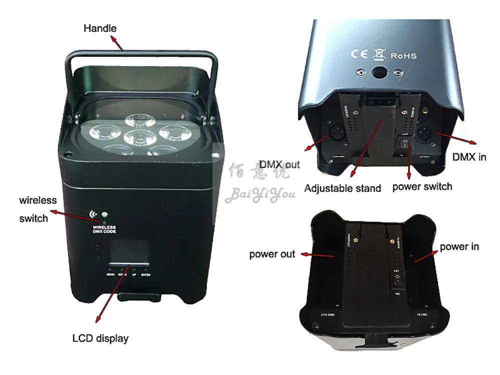 6pcs battery par06