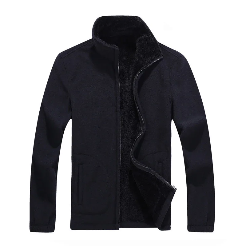 Новинка 8XL мужская флисовая куртка пальто Мужская теплая толстовка