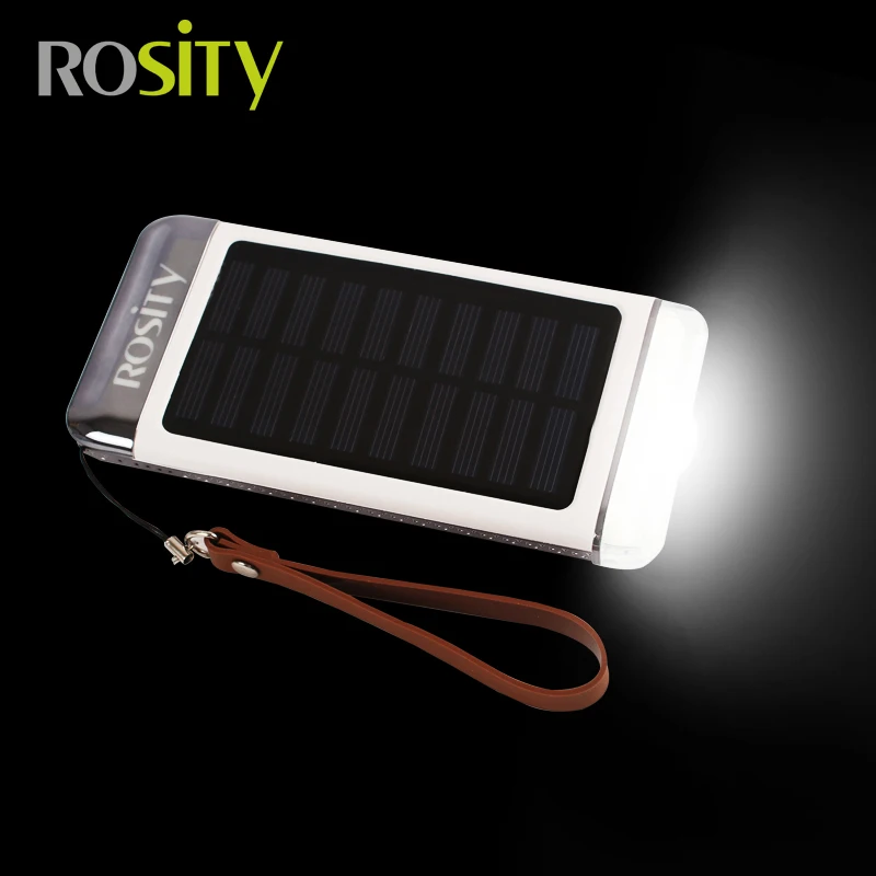 ROSITY Solar Charger 20000Mah power bank Discolor powerbank three USB Drop resistance portable External Battery For