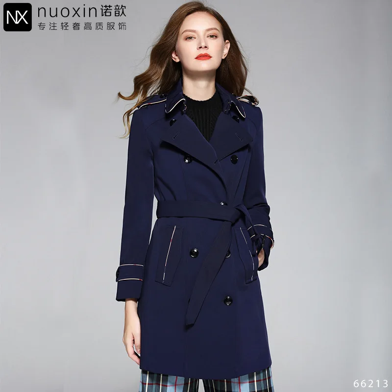 2018 размера плюс XXL Новые осенне зимние длинные куртки и пальто весеннее Женское
