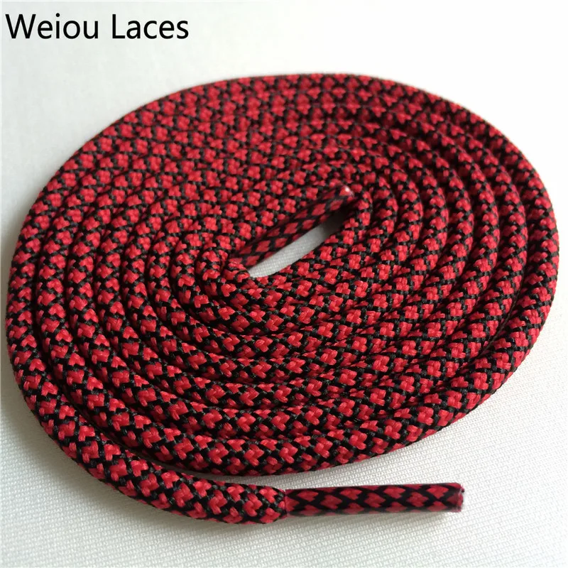 Weiou New Bright Colors Hiking Walking Two Toned Rope Laces Replacement Shoe Laces Round Rope Shoelaces For Basketball Boost 750