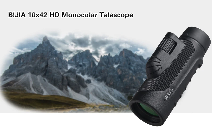 Telescópio de Visão Qualidade para a Caça Monocular com Prisma Bijia Monocular Alta Potência Bak4 10x42 7 Cheap Telescópio e binóculos