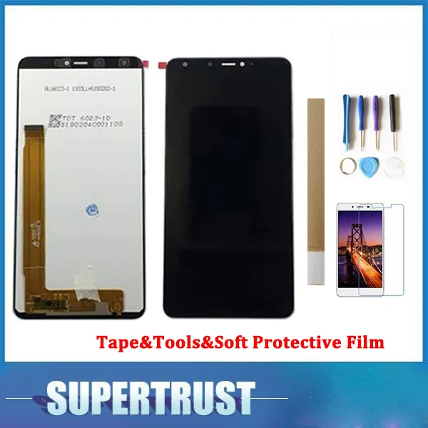 

720*1440 For Wiko View Max LCD Display+Touch Screen Assembly Black Color with tools&Tape&Soft Protective Film