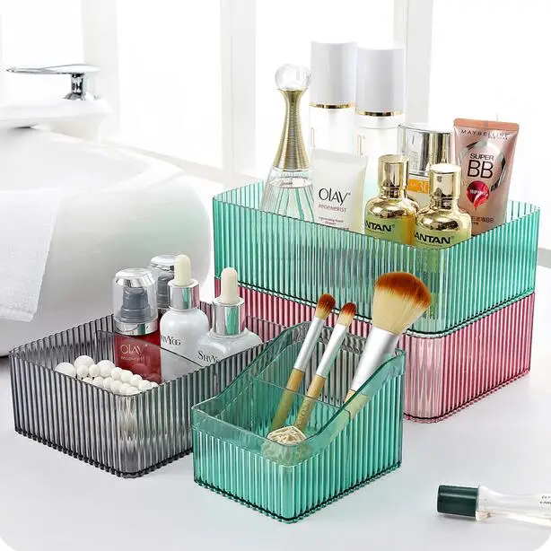 

Acrylic Makeup Organizer Desktop Plastic Storage Box Transparent Jewelry Box