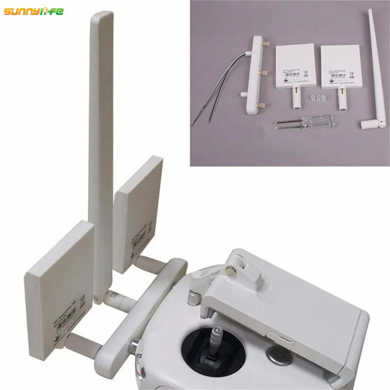 Reforço de Sinal de Antena de Transmissão de Longa Fantasma Controlador Remoto Wi-fi Painel Antena 7dbi Reforçada Distância Dji 3 4 k