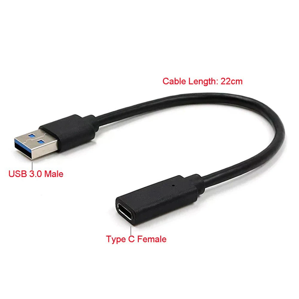 Type-C USB 3,1 type C Male to USB 3,0 A Female OTG разъём кабельный переходник 1 шт