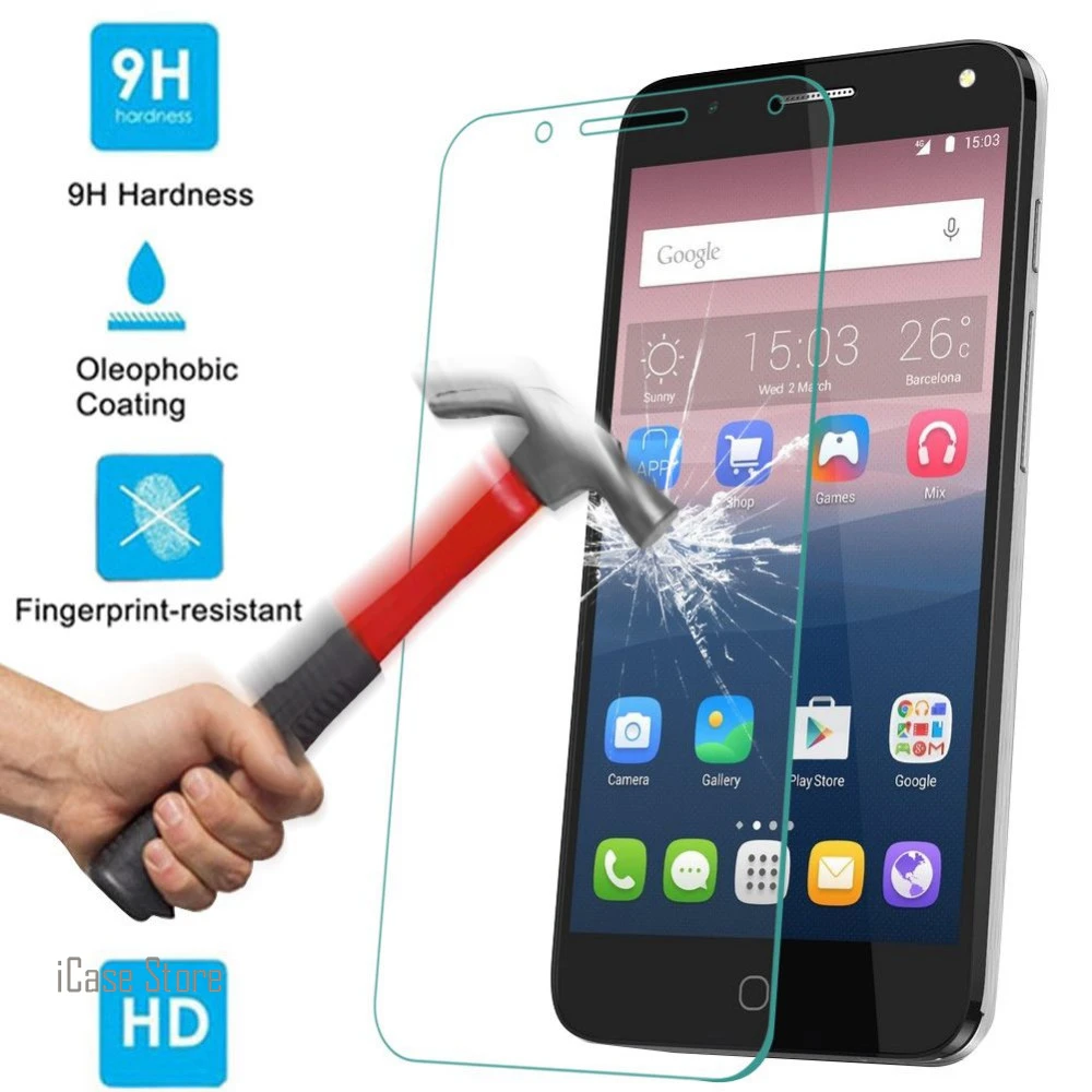 

9H Tempered Glass Screen Protector For Alcatel idol 3 4.7 Verre Protective Toughened Film For idol 3 4.7 Temper Protection