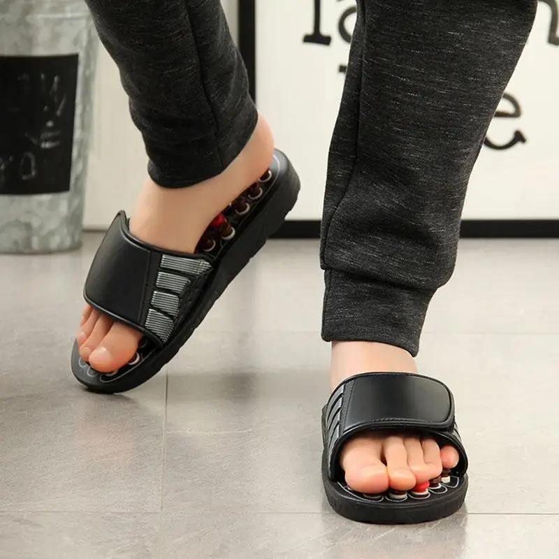 1pair Foot Massage Acupuncture Therapy Massager Shoes For legs Acupoint Activating Reflexology Feet Care Slippers Sandal U4