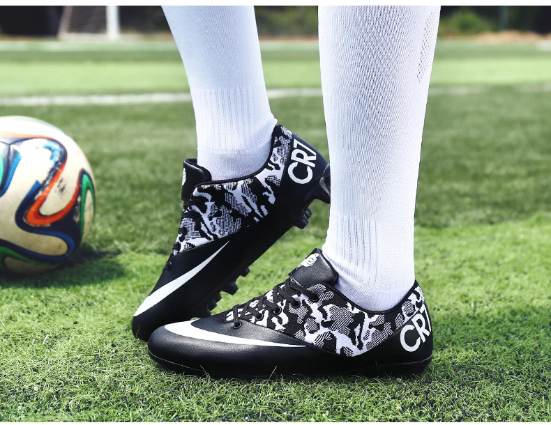 Для мужчин для мальчиков Футбол обувь открытый газон длинные шипы Бутсы бутсы Футбол Ботинки для человека Футбол обуви
