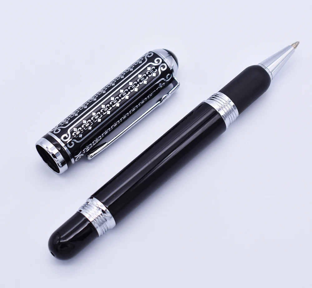Шариковая ручка Duke 669 красивая черная для письма с цветочным рисунком бизнеса