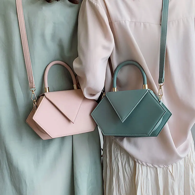 

Simple Small Square Bag Ladies Designer Handbag British Fashion High Quality PU Leather Pink Covered Shoulder Bag clutch bag