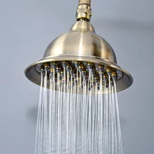 Bathroom Accessory 6.3 Inch Antique Bronze Water Saving Round Shape Top Rain Shower Head Bathroom Fitting ash251