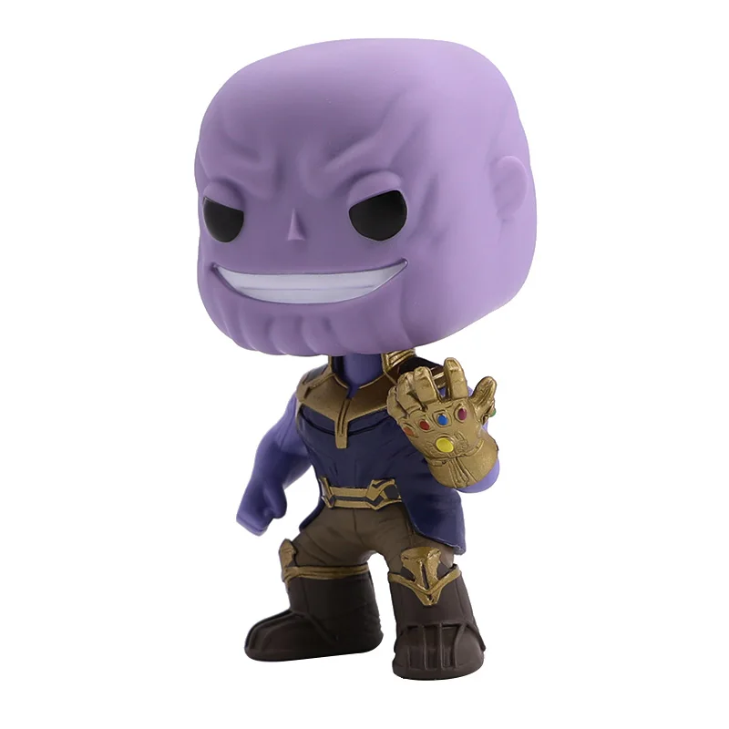 

Thanos Figure Avengers 12cm Thanos Marvel Arch-villian Figures Cute Bobblehead Toy for Children Funny Car Decoration