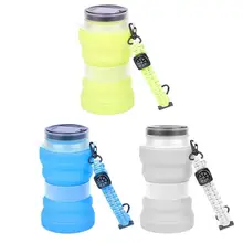 Солнечный Гибкая силиконовая 3 режима освещения палатка ночник стакана воды вечерние украшения