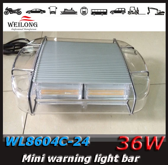 

Car Roof Flashing Strobe Emergency Light New 36W COB DC 12V/24V Warning lights Project light bar light