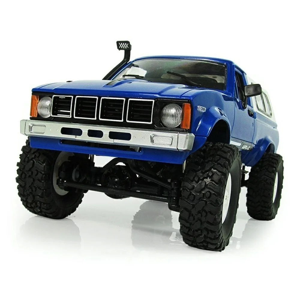 WPL B24 C24 DIY/ Finished 1:16 4WD RC Military Truck Buggy Crawler Off Road Battery Powered RTR Boy Toys - Цвет: c24 blue