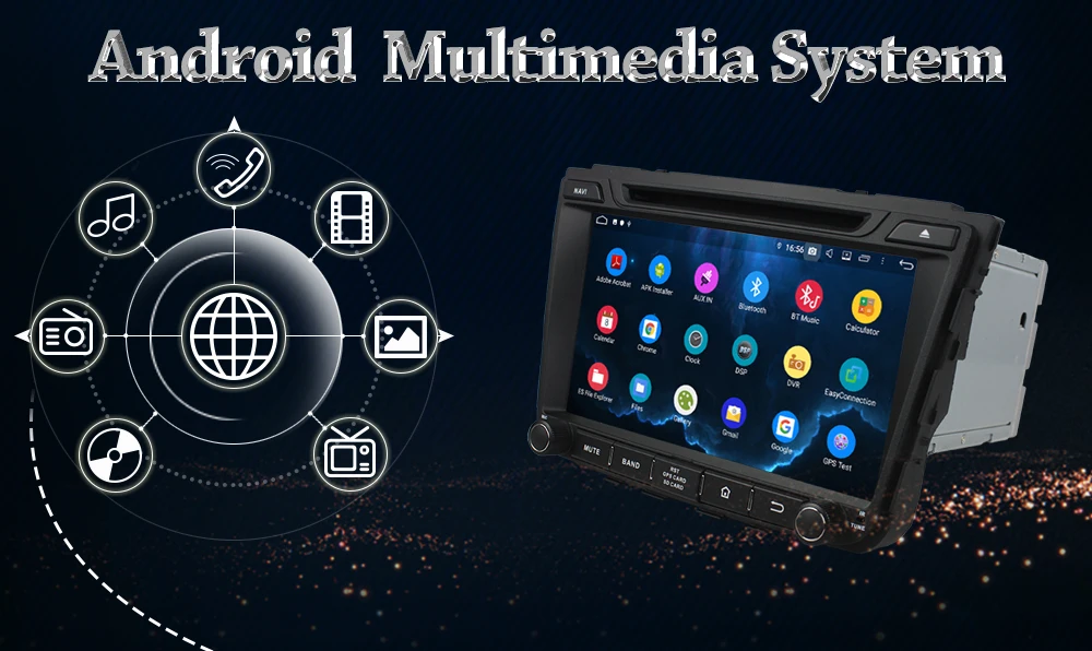 Best Owtosin Car Radio Video multimedia Player Navigation GPS Android 9.0 For Hyundai IX25 Creta 2014 2015 2016 2017 Car 4G RAM 2