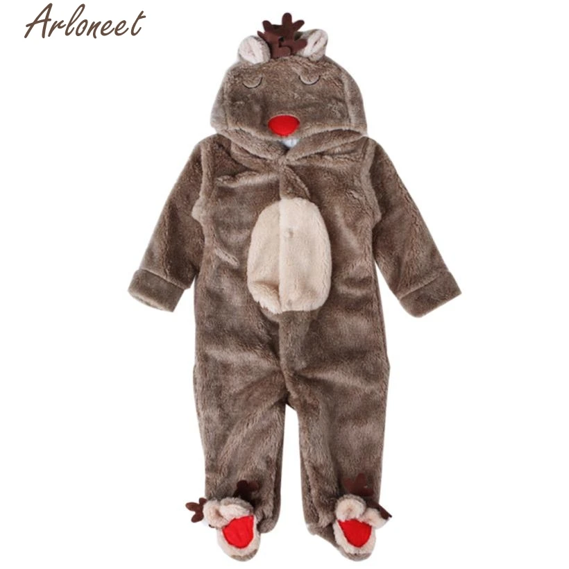 ARLONEET Одежда для новорожденных для девочек и мальчиков, комбинезон с оленем, зимняя теплая верхняя одежда P30 Nov06
