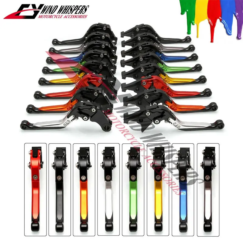 Motorcycle CNC folding telescopic clutch brake lever For Kawasaki ZX6R