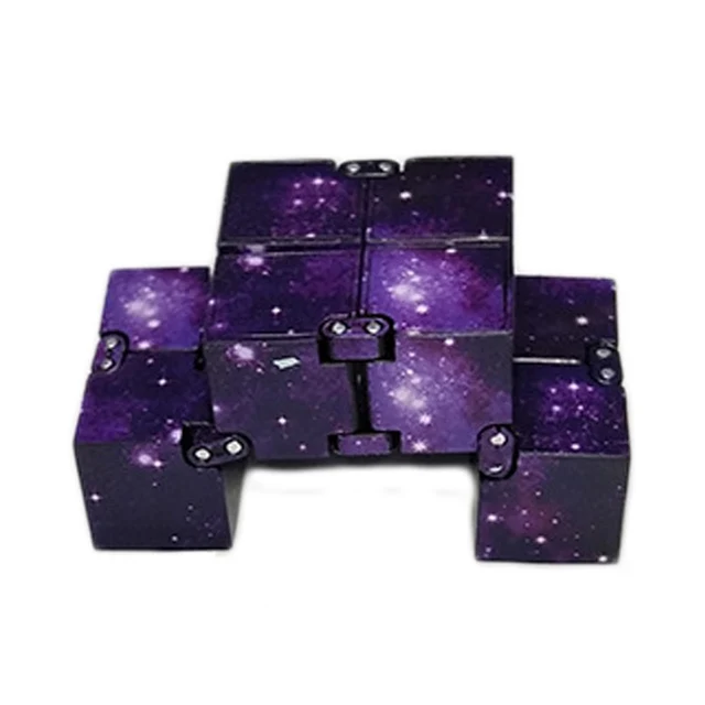 1pcs Galaxy Mini ABS Infinity Cube for Stress Relief Colorful 3D Puzzle Toys For Children Adults Professional Speed Cube 4