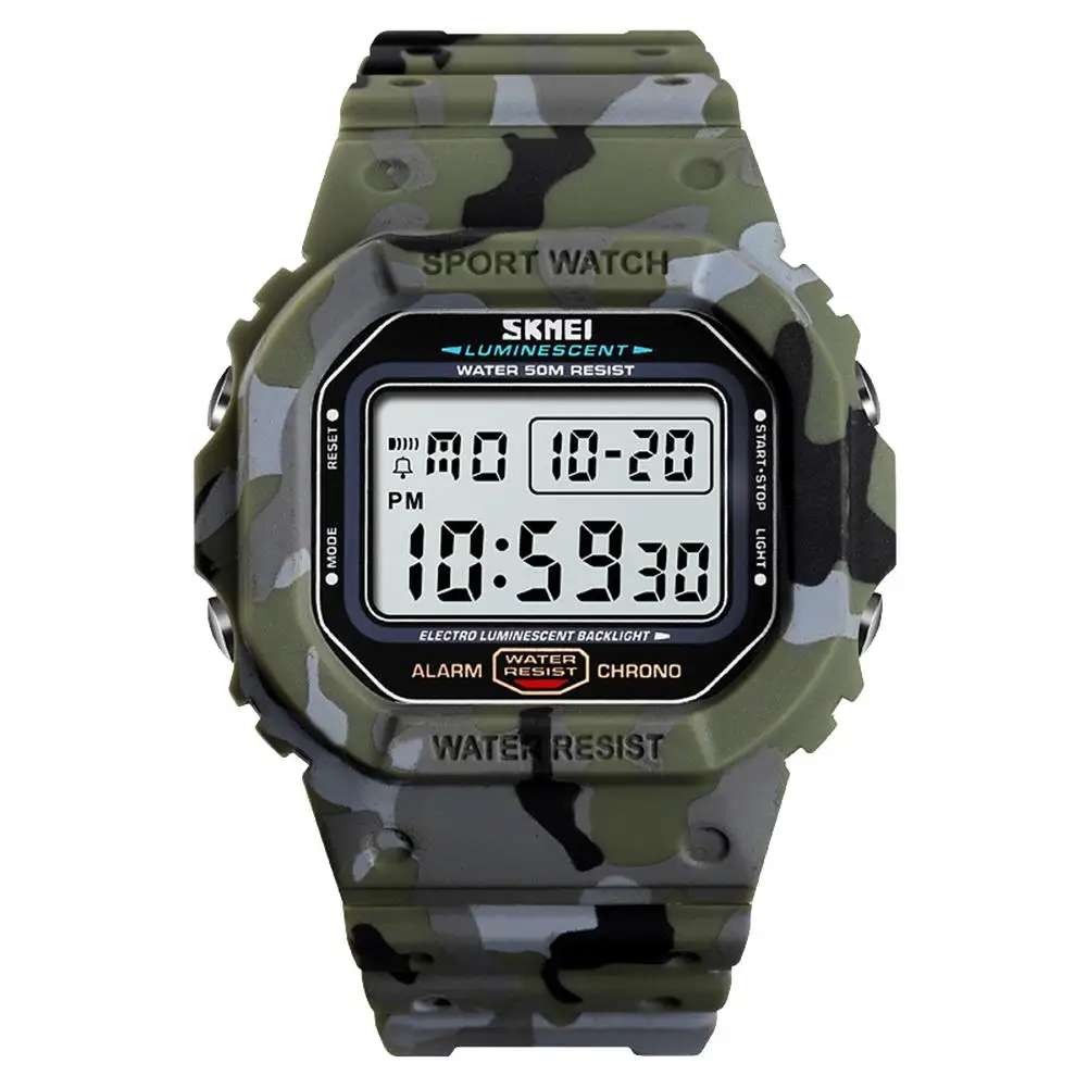 

Popular SKMEI Sports Men Military Camouflage Luminous Electronic Digital Wrist Watch