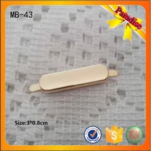 MB43 металлическая для одежды на заказ этикетки дизайнерская металлическая бирка с логотипом для сумок