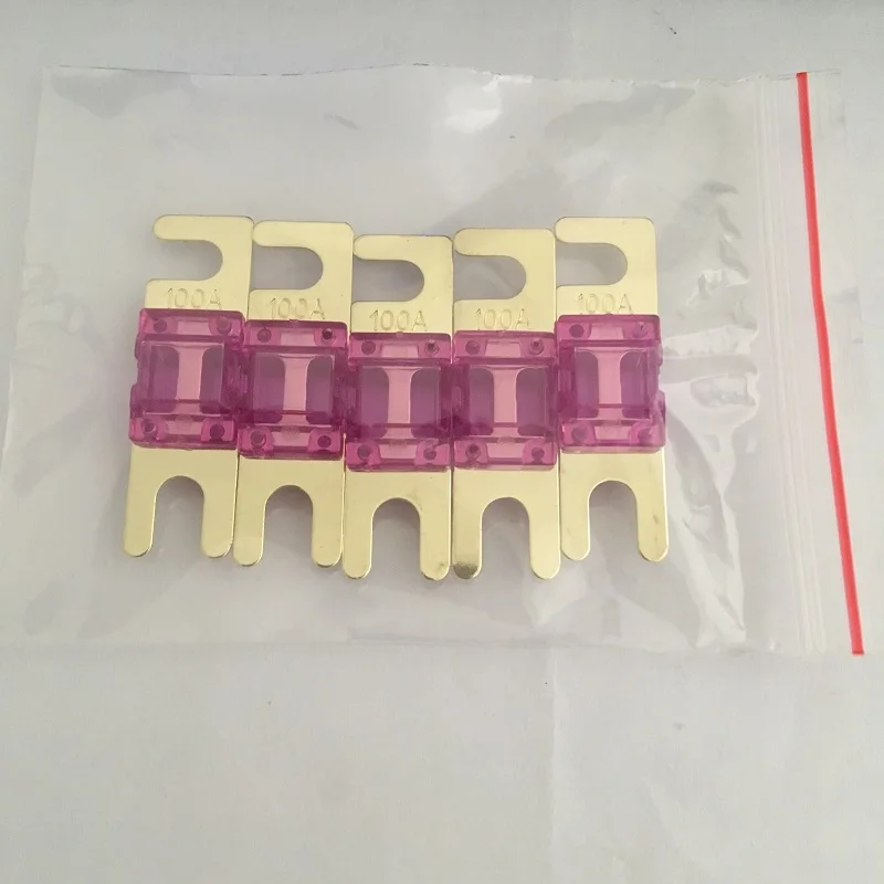 Good Quality 5pcs/pack Golden Plated 100A MINI ANL Fuse Car Audio | Обустройство дома