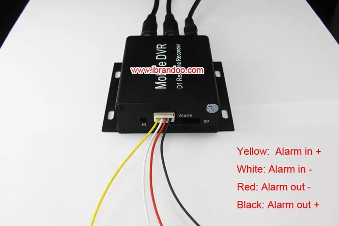 DVR alarm wires
