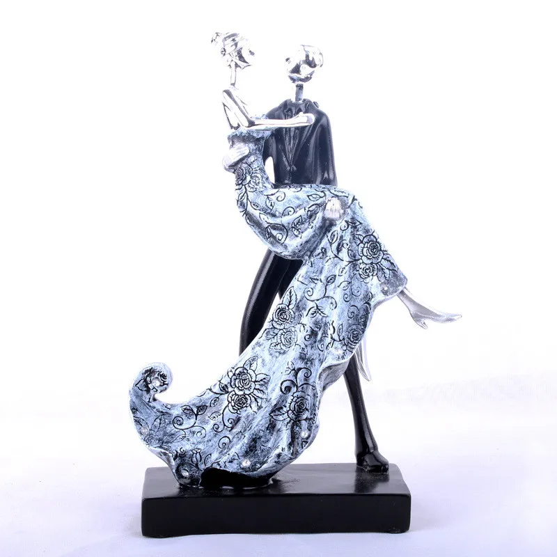 

European crafts resin plating couple character decoration ornaments creative wine cabinet decorations WF5061050
