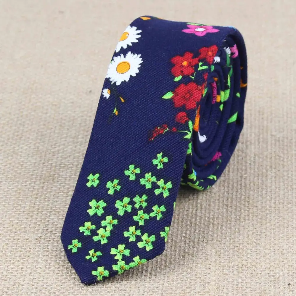 Стиль, неформальный галстук с растительным орнаментом, фиолетовый, розовый цвет, льняной галстук, мужские Модные галстуки, дизайнерский галстук ручной работы, высокое качество - Цвет: 16