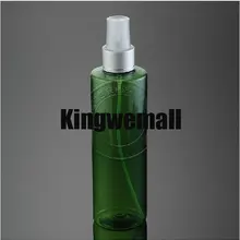 300 шт/партия 250 мл пластиковый ПЭТ Пустой косметический контейнер вода духи зеленый спрей бутылка
