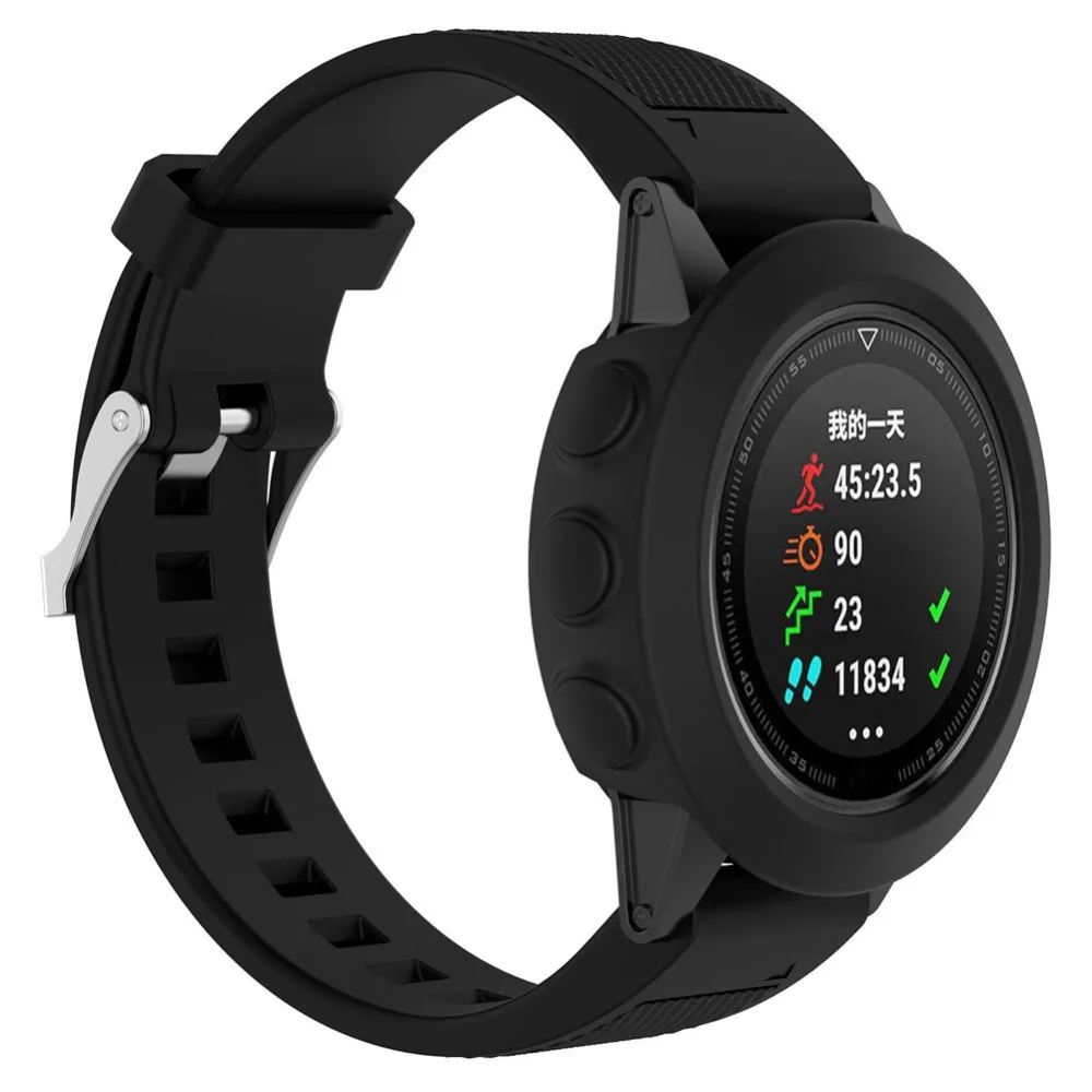 Силиконовый защитный чехол для Garmin fenix 5/5S/5X браслет Защитный Браслет оболочка для Fenix 5x 5S 5 Plus Смарт-часы