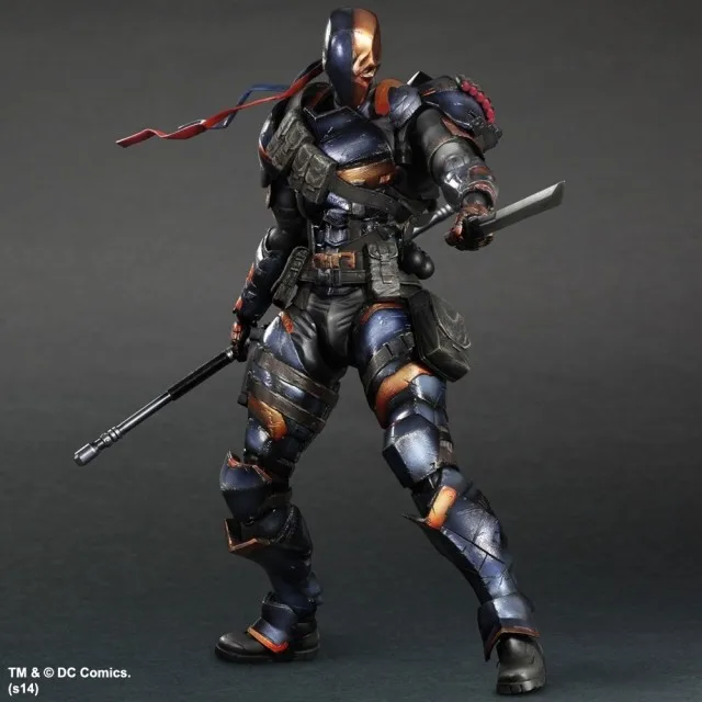 Play Arts Batman Arkham Origins Deathstroke Фигурки игрушки 25 см