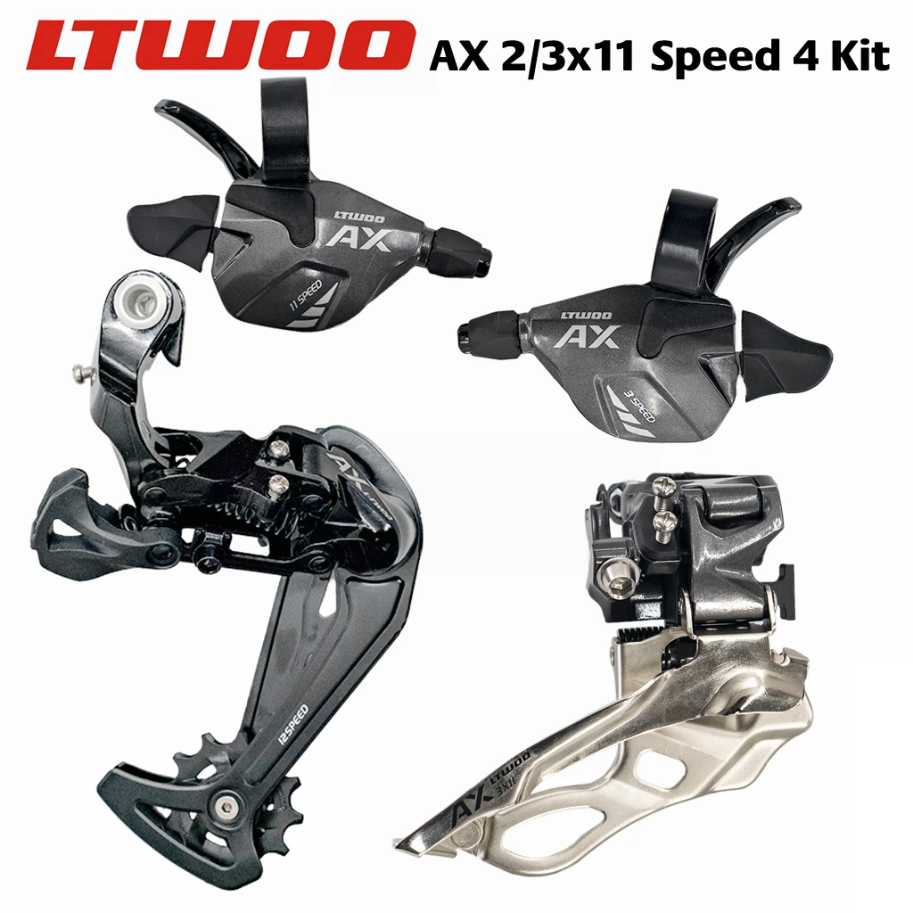 

LTWOO AX11 2x11 / 2x11 speed, 22s / 33s, Shifter Lever + Rear Derailleur (50T) +Front Derailleur, 4 Groupset