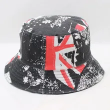 LDSLYJR Панама с принтом флага, рыбацкая шляпа, уличная шляпа для путешествий, шляпа от солнца для мужчин и женщин 279