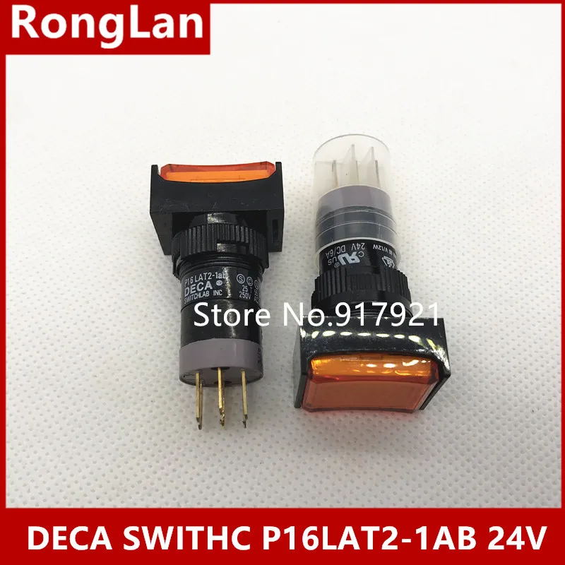 

[ZOB] Progressive Alliance DECA lock switch P16LAT2-1AB 6V 12V 14V 24V 28V 110V 220V large spot --10pcs/lot