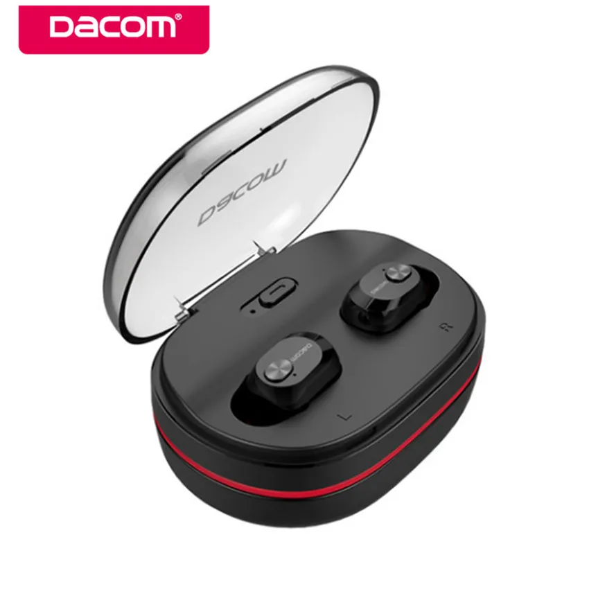 

Dacom K6H TWS Mini Handsfree Bluetooth Earphone True Wireless HiFi Stereo Earbuds Headset with Mic Charging Box for iOS android